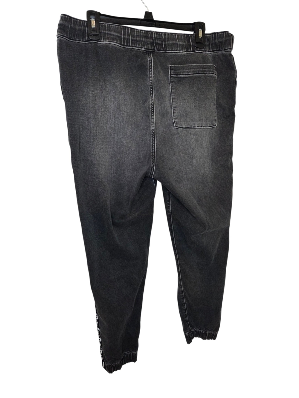 Tommy Hilfiger Men's Black Washed Jogger Jeans - Picture 2 of 12